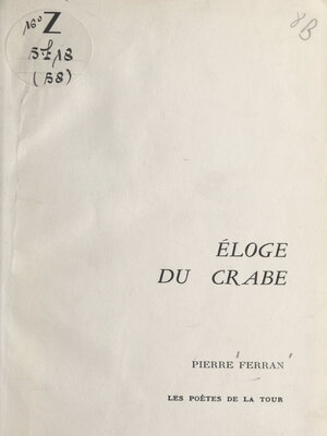 cover image of Éloge du crabe